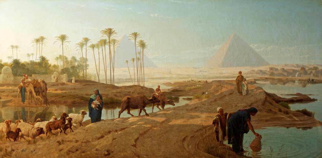 Odvodnění Nilu od Frederick Goodall