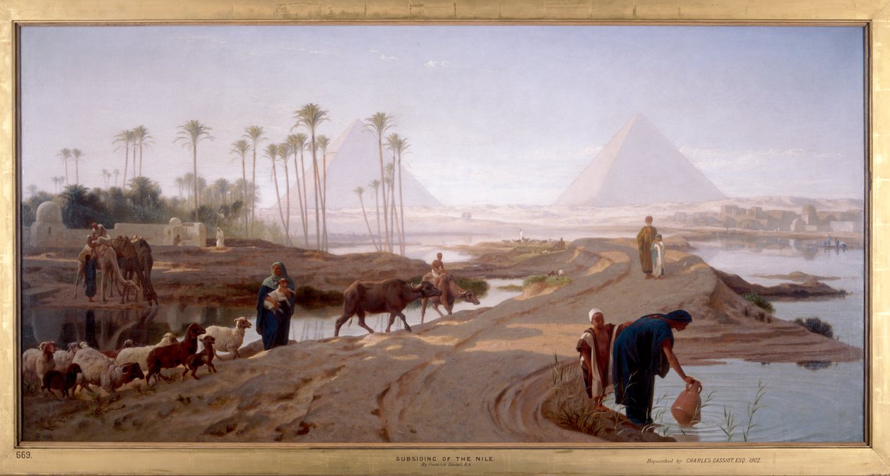 „Ponoření Nilu“, 1873 od Frederick Goodall