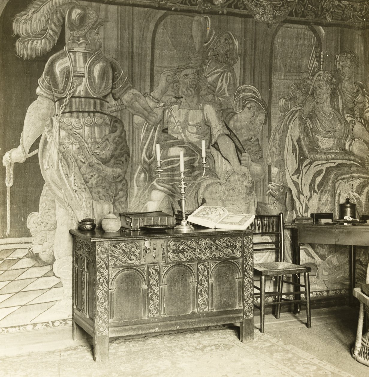 Kelmscott Manor: Podrobnosti o tapisérii od Frederick H. Evans