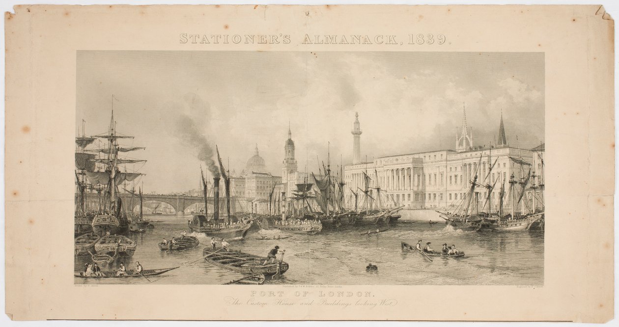 Londýnský přístav od Frederick James Havell