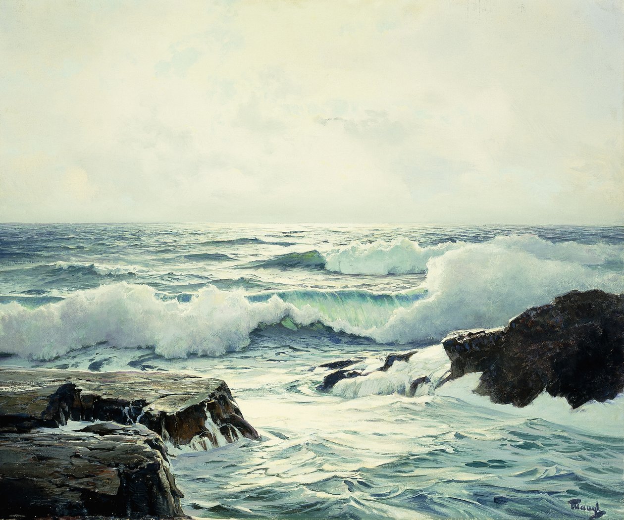 Stříbrné světlo od Frederick Judd Waugh