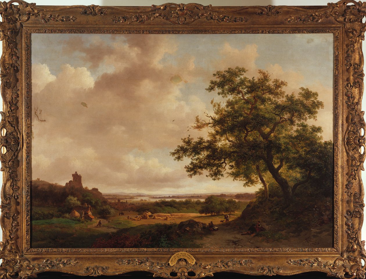 Pohled na Meuse, Holandsko, 1859 od Frederick Marianus Kruseman
