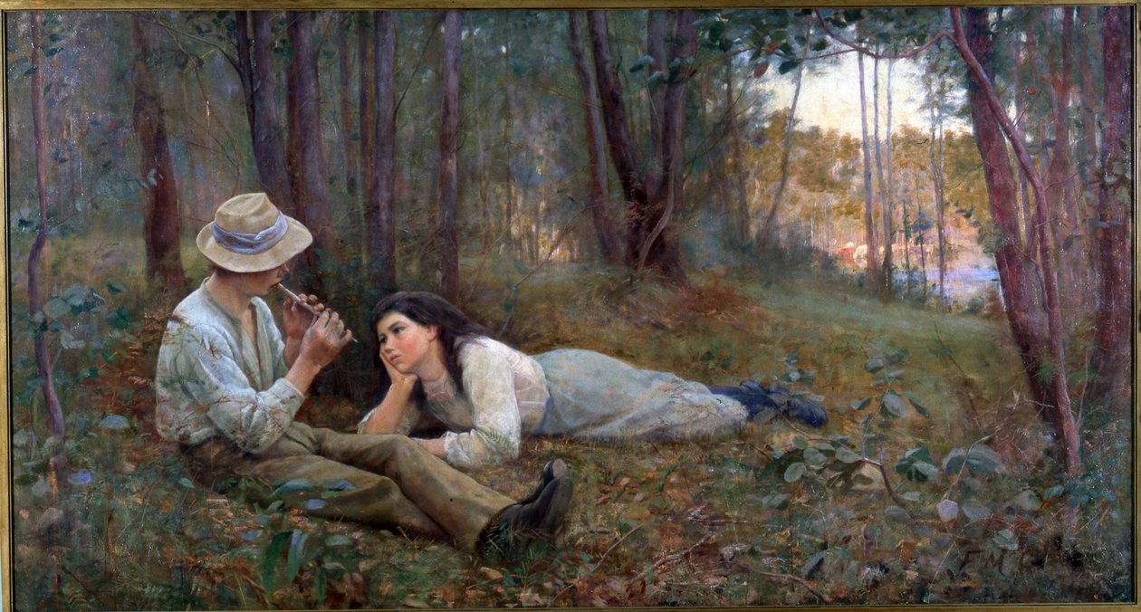 Bushová idyla, 1893 od Frederick McCubbin