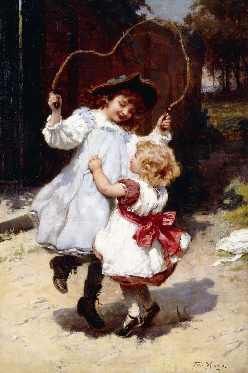 Přeskakování, kolem roku 1896 od Frederick Morgan