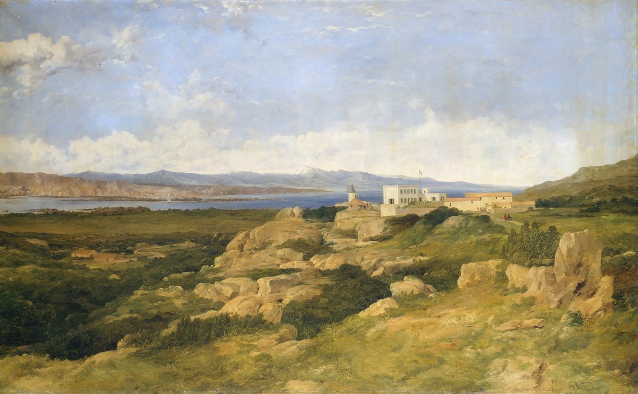 Rezidence generála Garibaldiho v Caprera, od Frederick Richard Lee