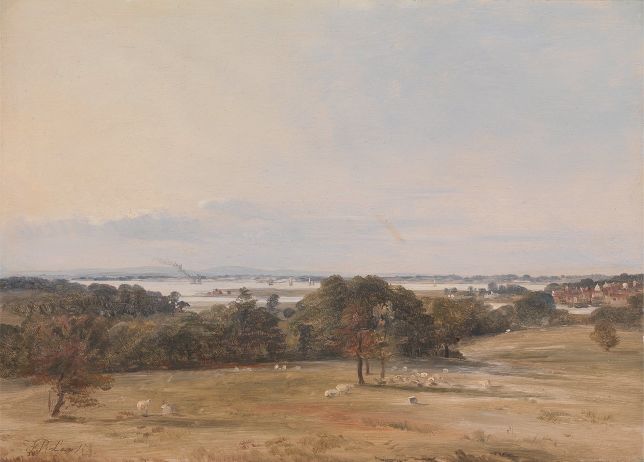 Southampton Water, poblíž Hamble od Frederick Richard Lee