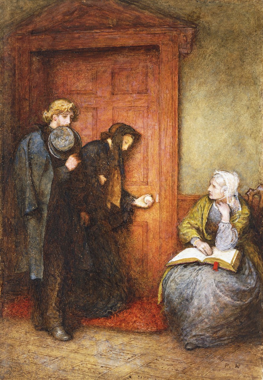 U dveří nemocného muže, od Frederick Walker