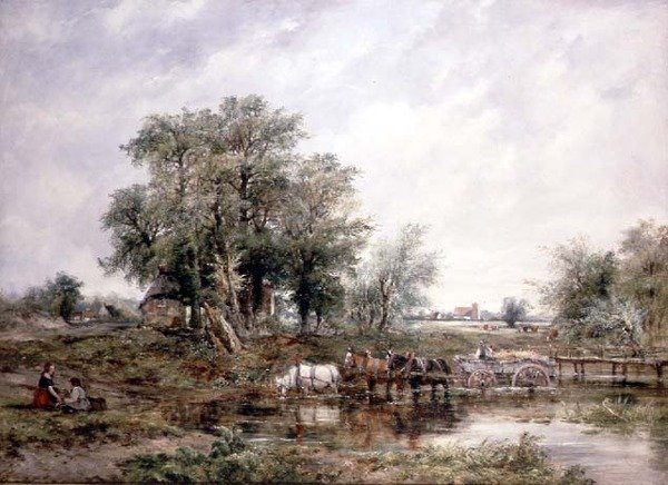 Krajina v Suffolku od Frederick Waters Watts