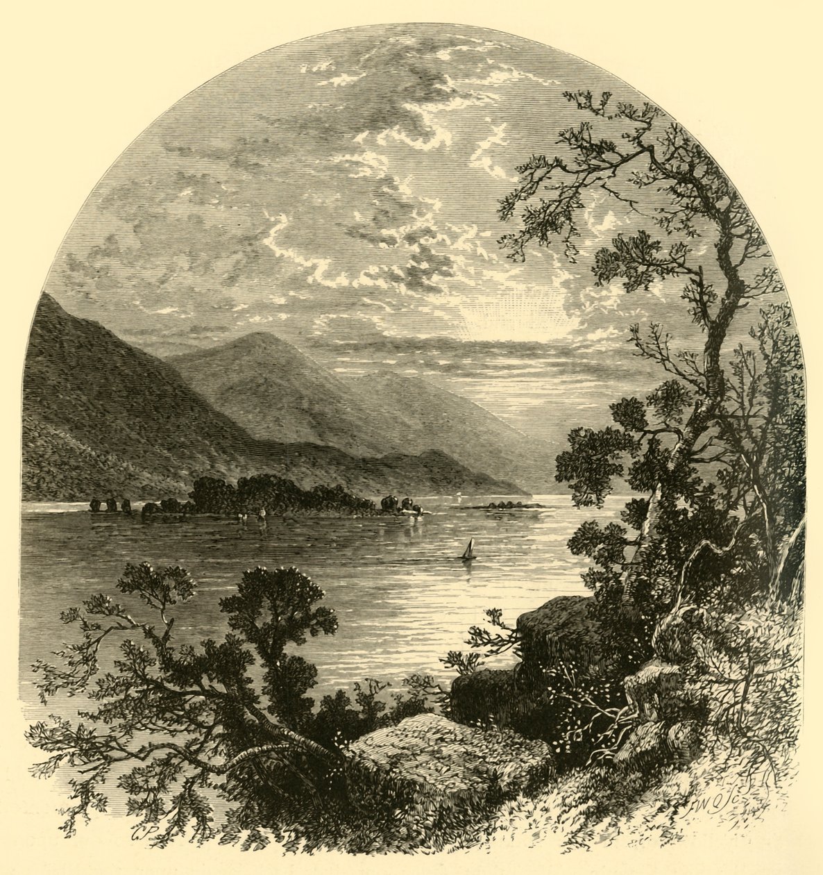 "The Susquehanna", 1874. od Frederick William Quartley
