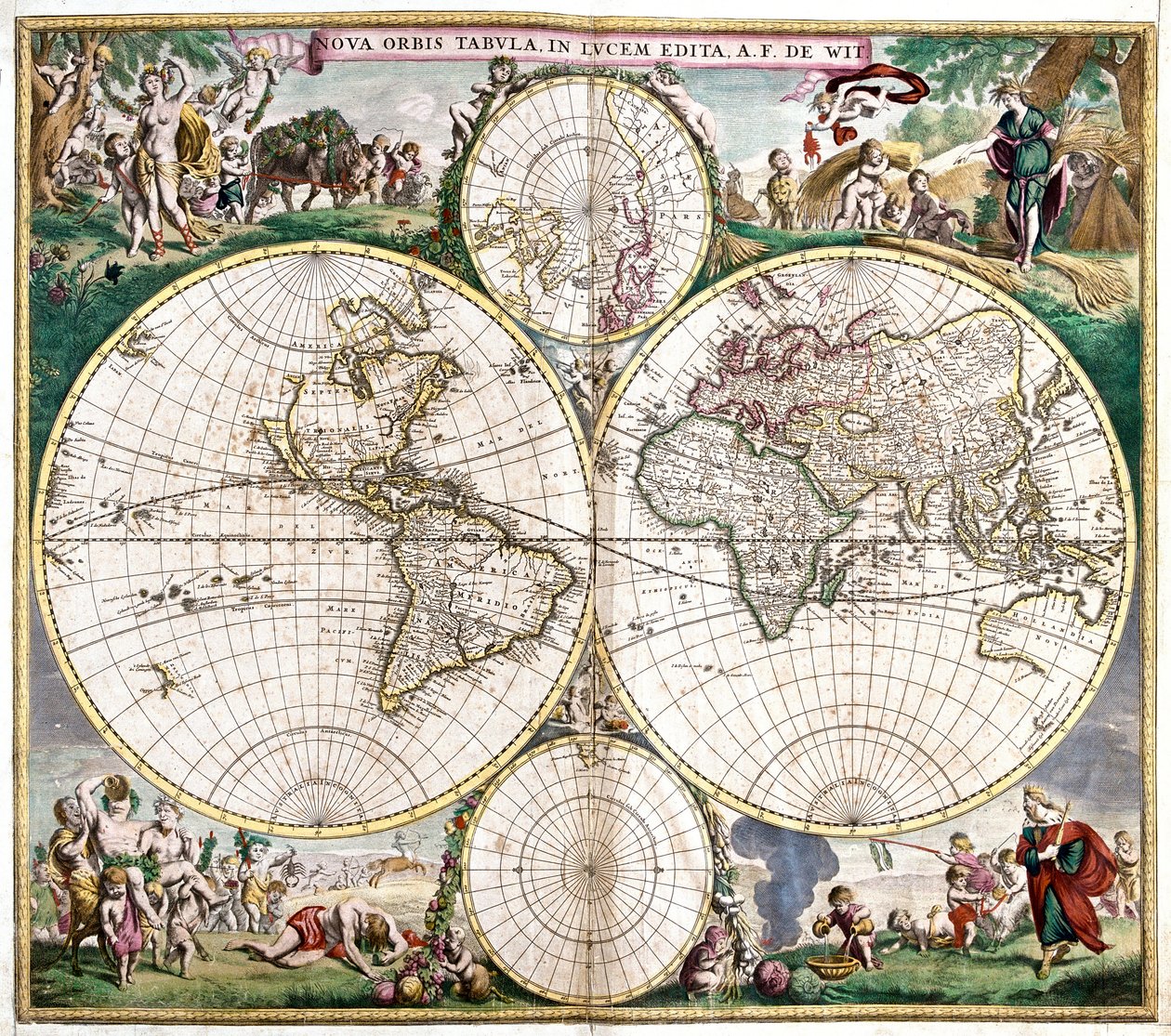 Planisphere World (lept od Frederick de Wit