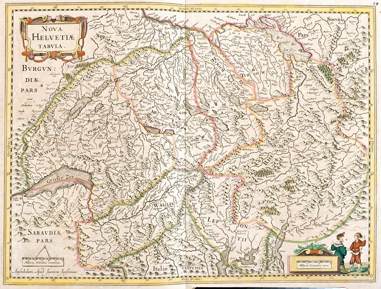 Švýcarsko od Frederick de Wit