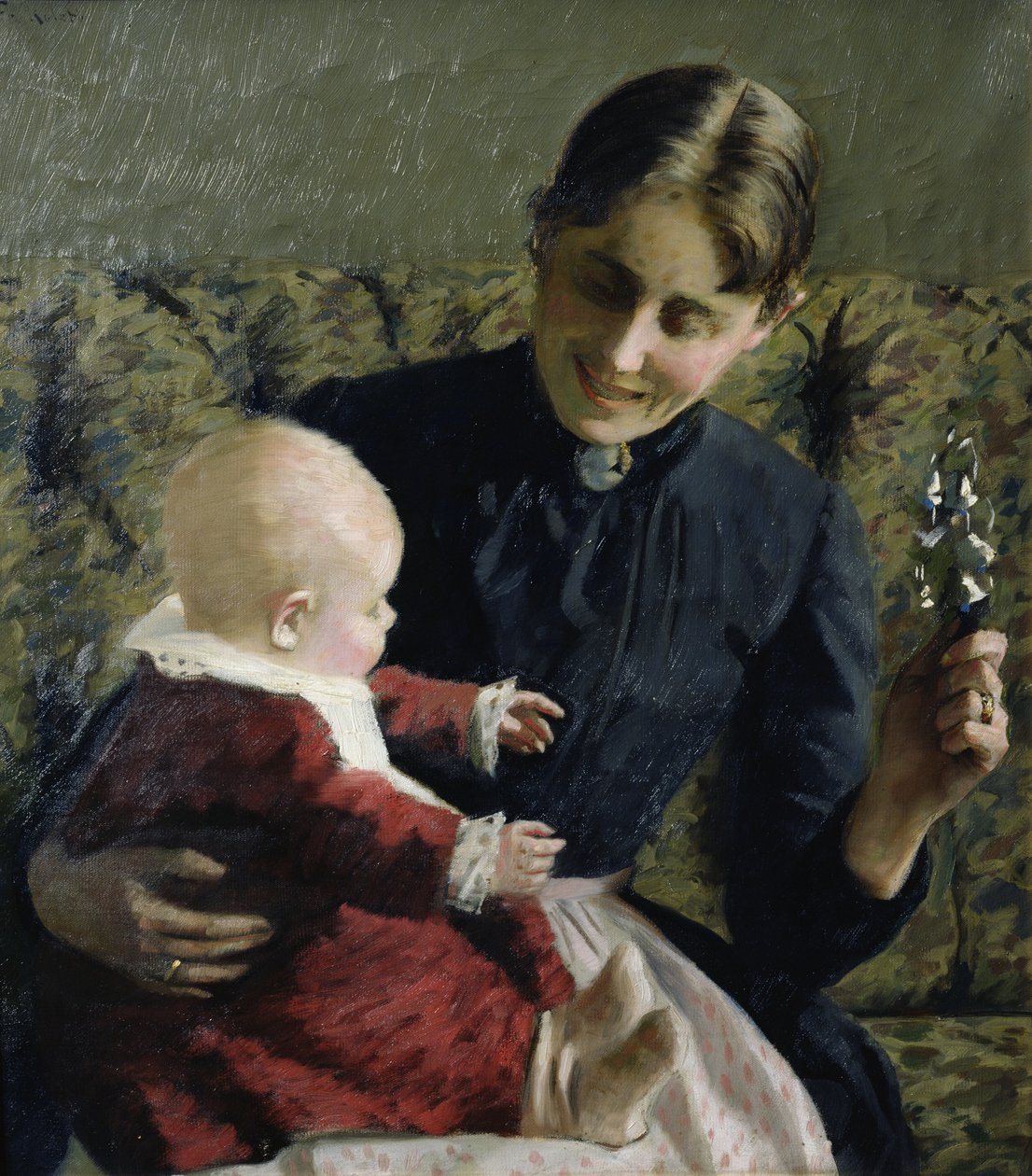 Astrid na klíně babičky od Fredrik Kolstoe