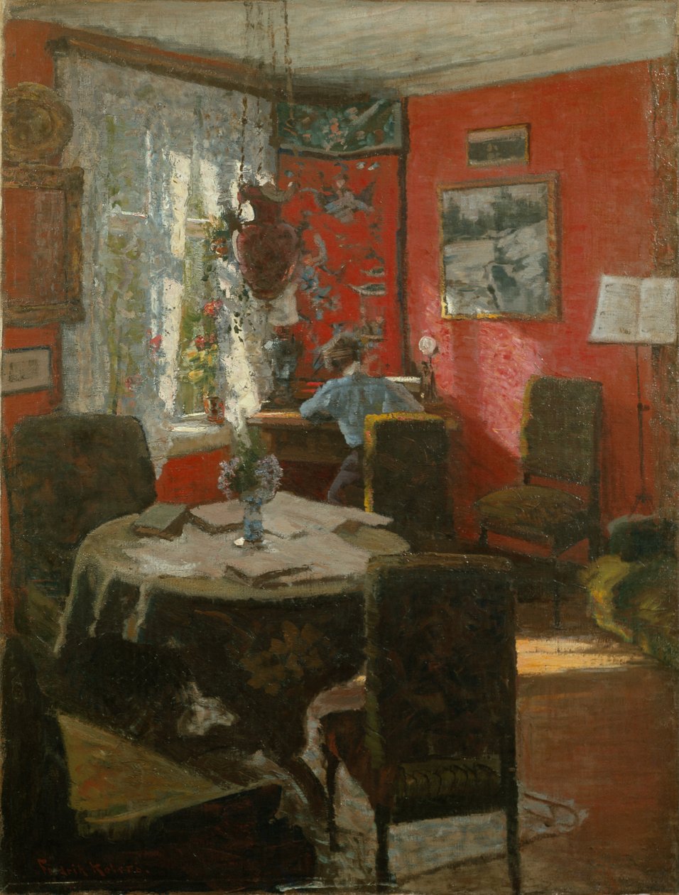 Interiér (malování) od Fredrik Kolstoe