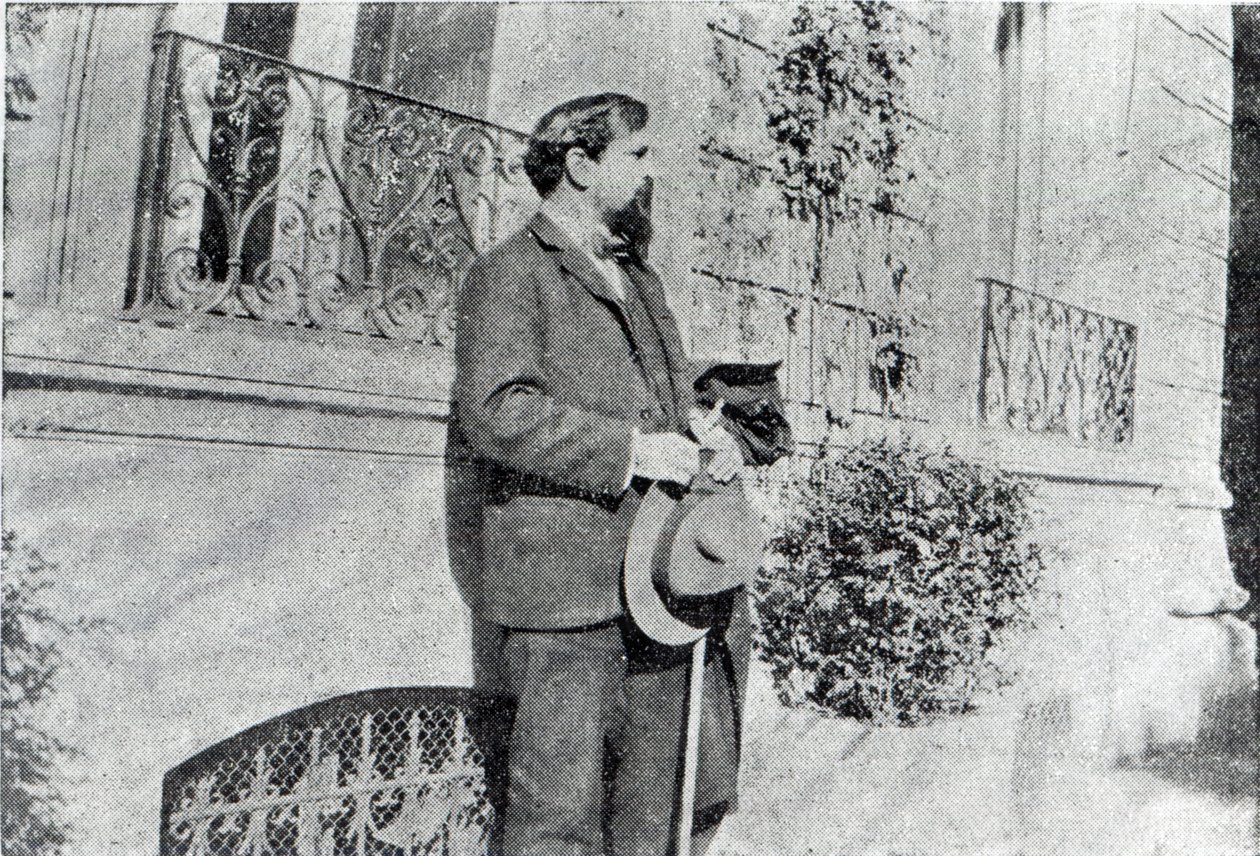 Claude Debussy ve své zahradě od French Photographer