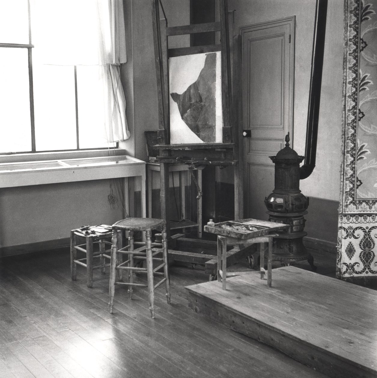 Interiér studia Cezannes v Aix-en-Provence, kolem 1900-02 od French Photographer