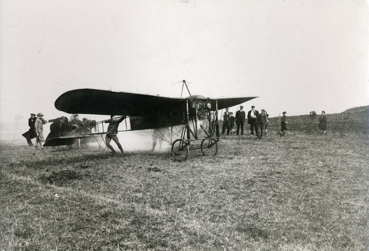 Louis Bleriot (1872-1936) v Eletot, poblíž Fecamp, kolem 1909 od French Photographer