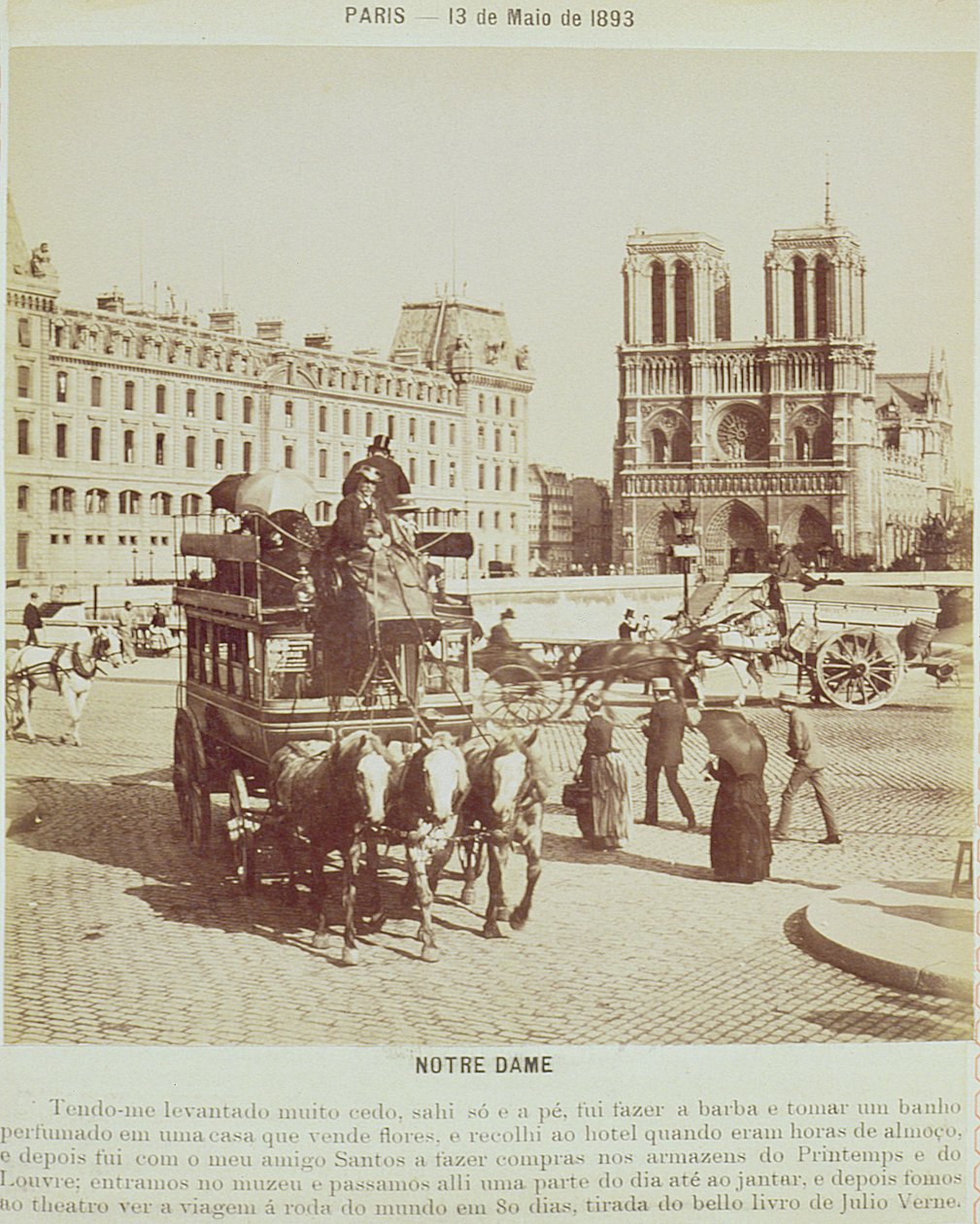 Notre Dame, Paříž, 1893 od French Photographer