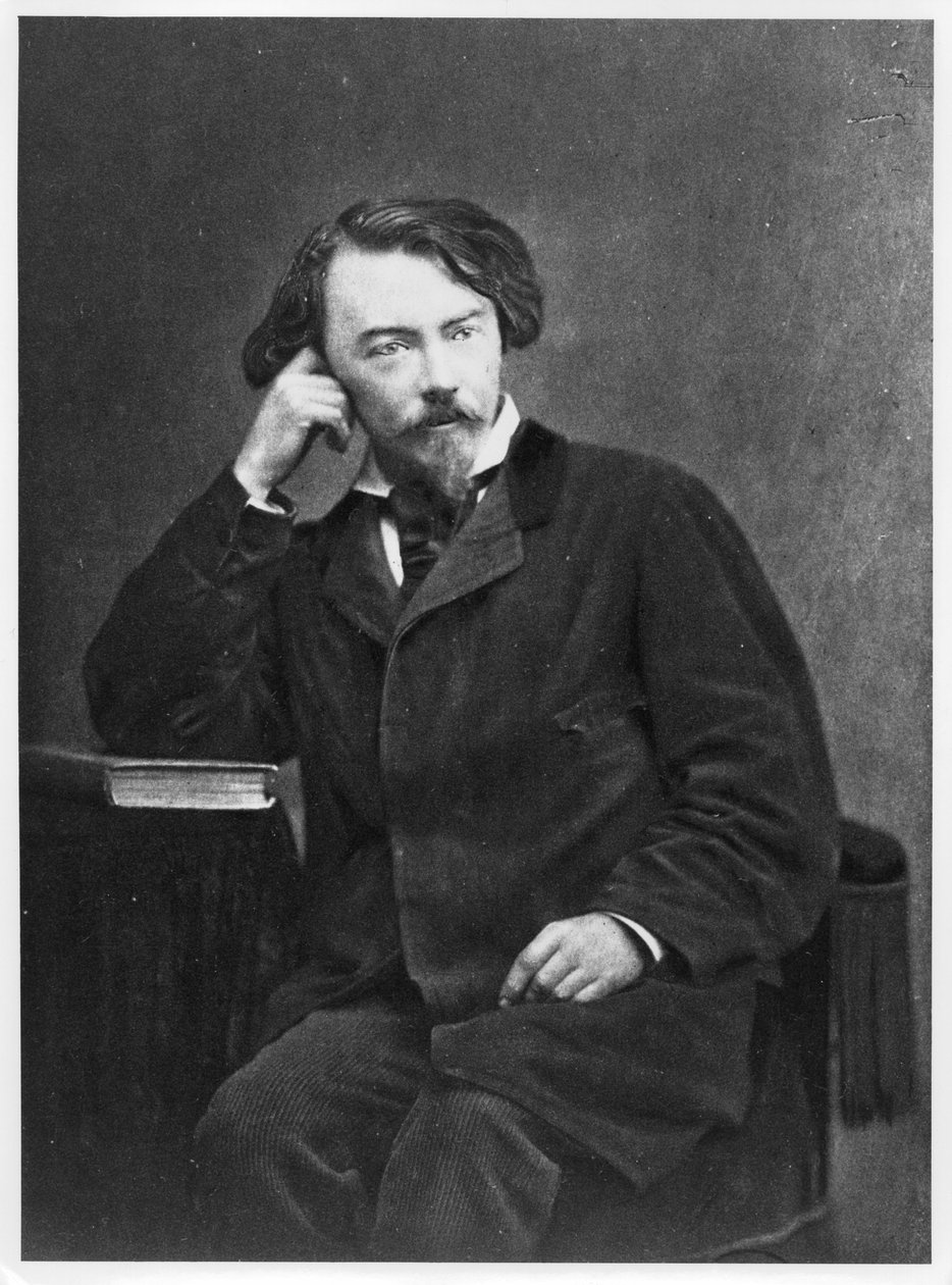 Portrét hraběte Auguste de Villiers de LIsle-Adam (1838-89) 1886 od French Photographer