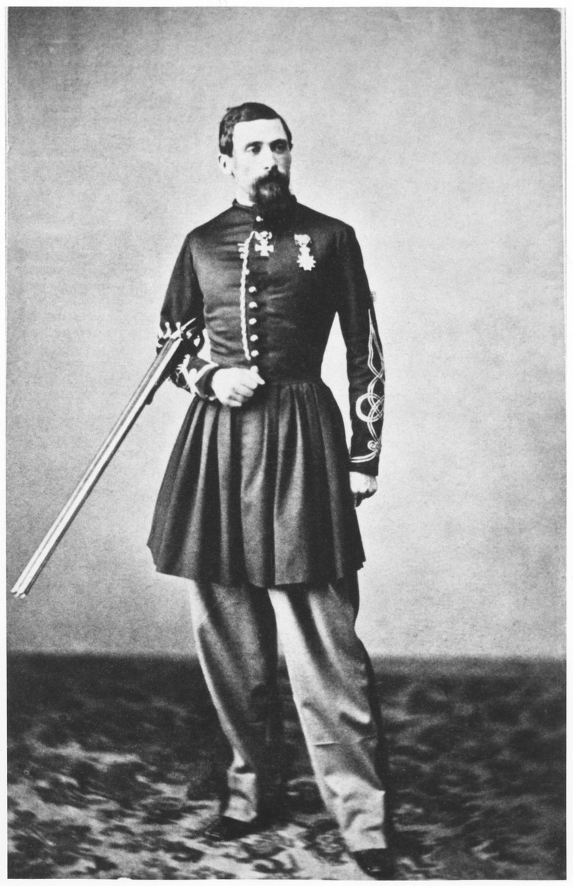 Portrét Julese Gerarda (1817-1864) poručíka 3. regimentu Spahis od French Photographer