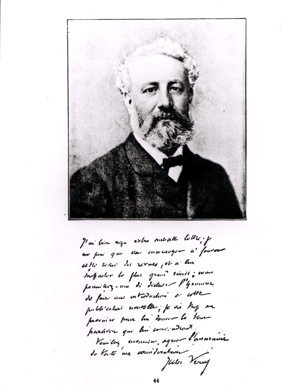 Portrét Julese Verna (1828-1905) (Woodburytype) od French Photographer