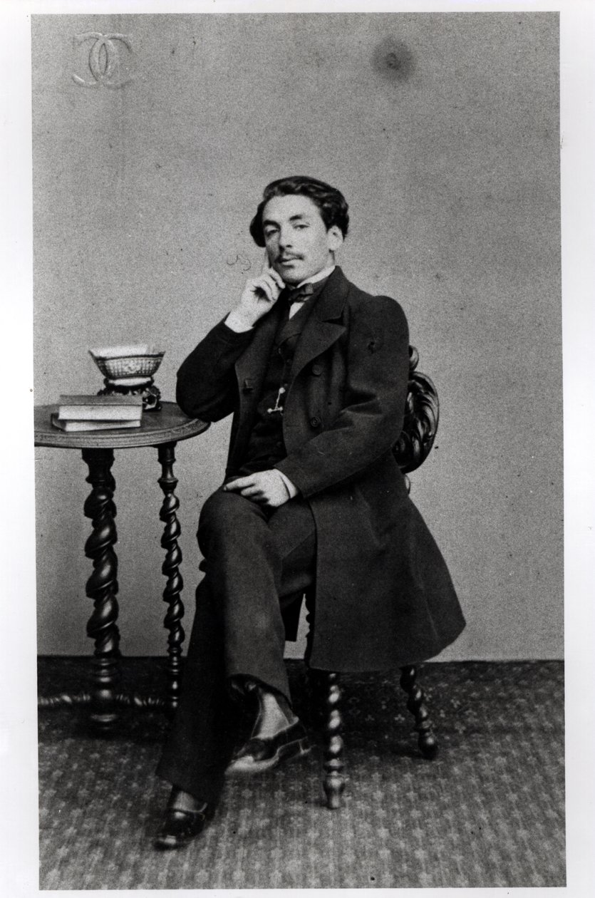 Stephane Mallarme (1842-98) ve věku 19 let od French Photographer