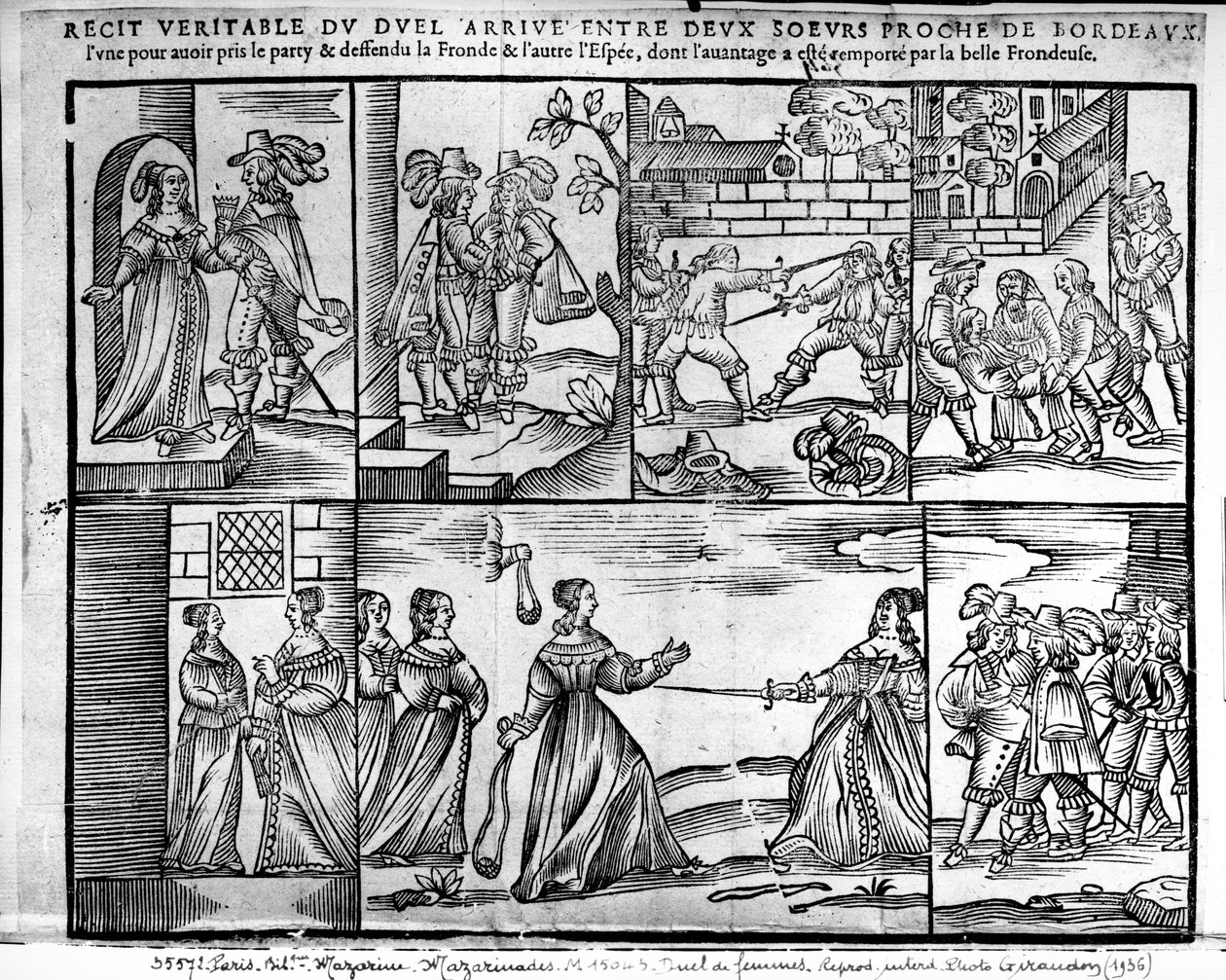 A Duel Between Two Sisters near Bordeaux, 1650   od French School
