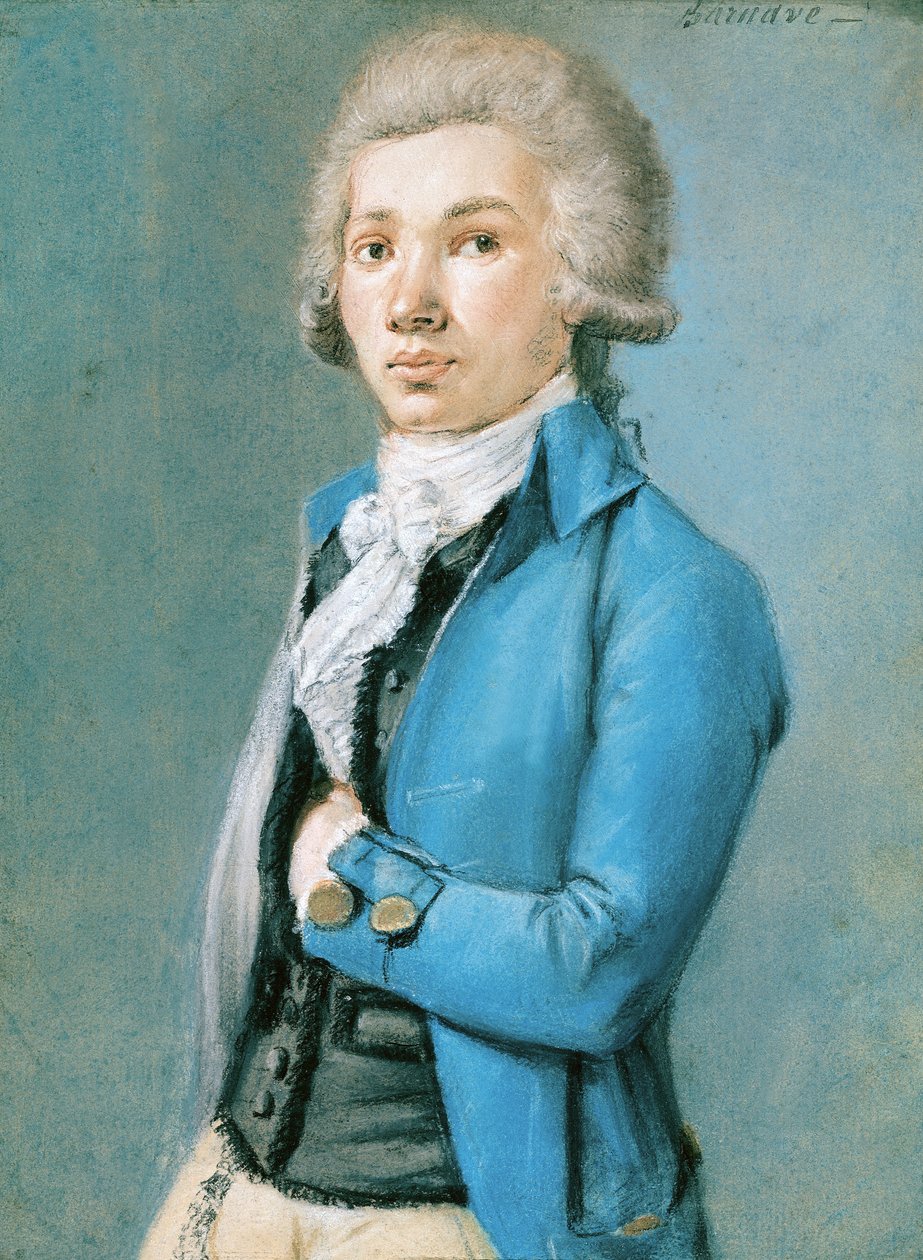 Antoine Barnave (1761-93) (pastel na papíře) od French School