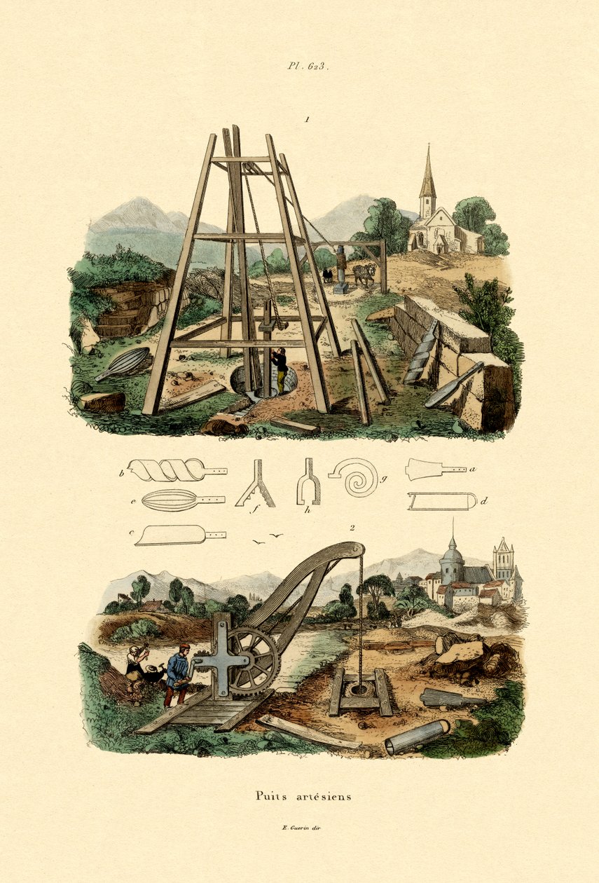 Artéská studna, 1833-39 od French School