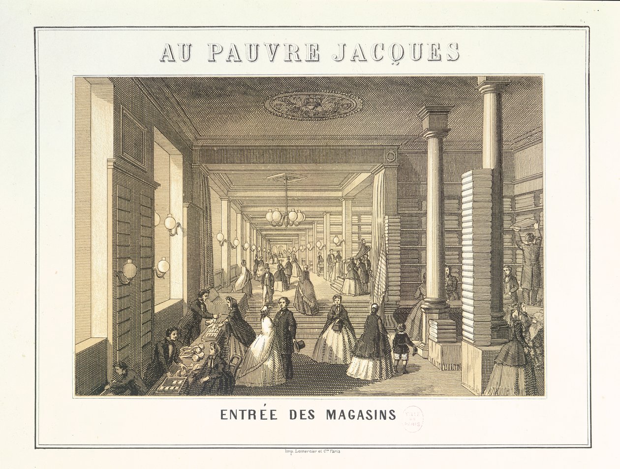 Au Pauvre Jacques: Vchod do obchodů od French School