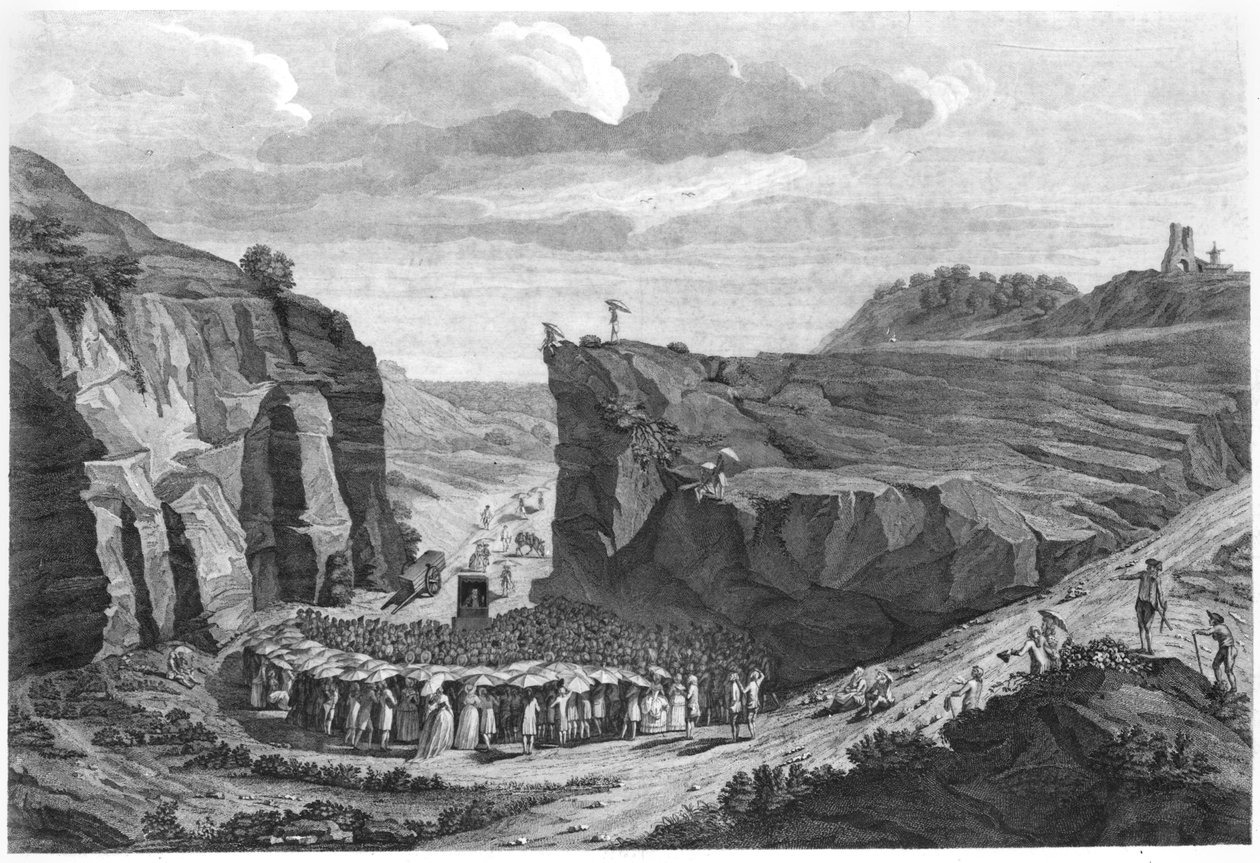 Camisards Setkání v poušti, od French School