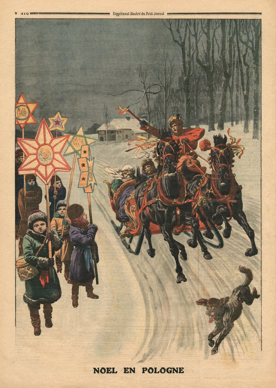 Vánoce v Polsku, ilustrace z 