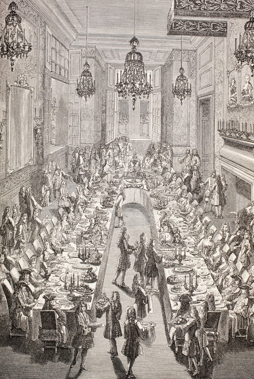 Svátek pro španělského velvyslance ve Francii v Paříži v roce 1707, 1875 od French School
