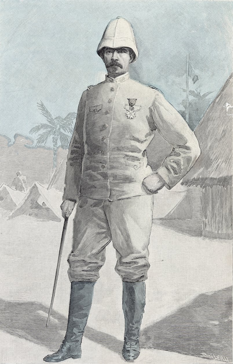 Generál Alfred Amedee Dodds (1842-1922) od French School