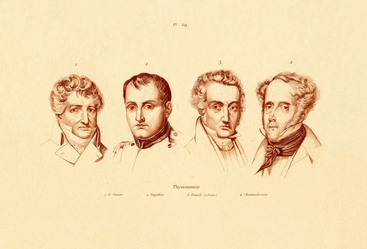Hlavy, 1833-39 od French School