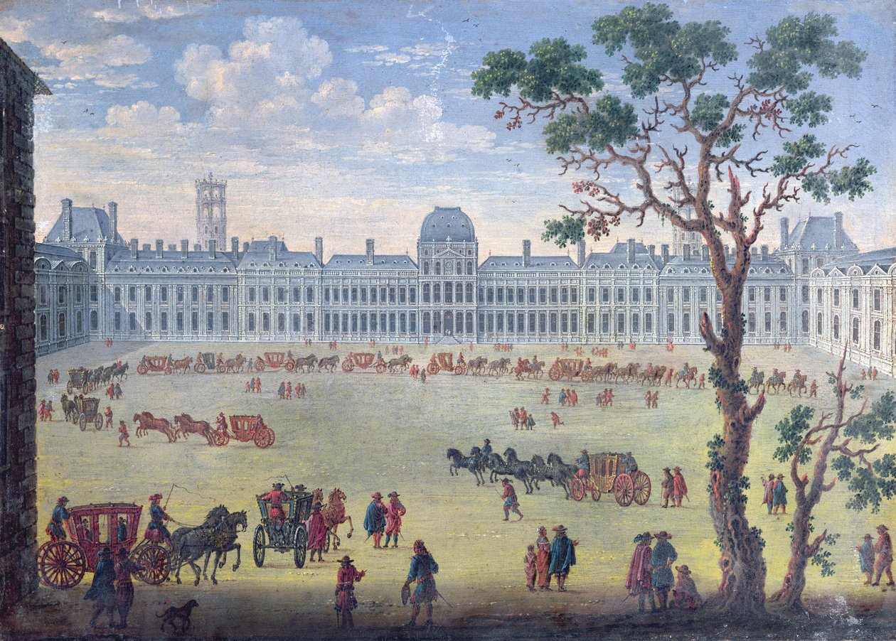 Imaginární pohled na Tuileries od French School