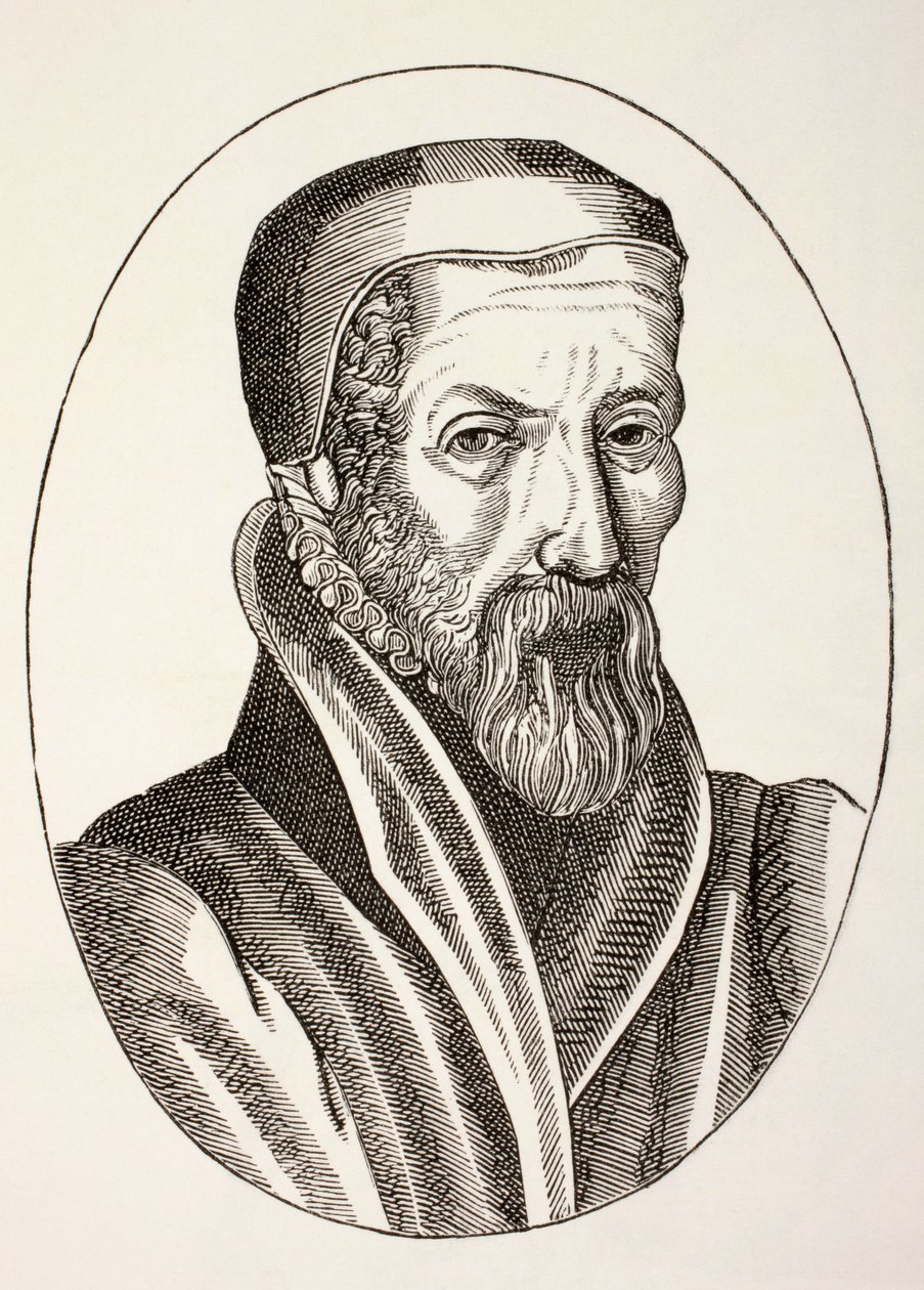 John Knox, z knihy "Military and Religious Life in the Middle Ages" od Paula Lacroixe, vydané v Londýně kolem roku 1880. od French School