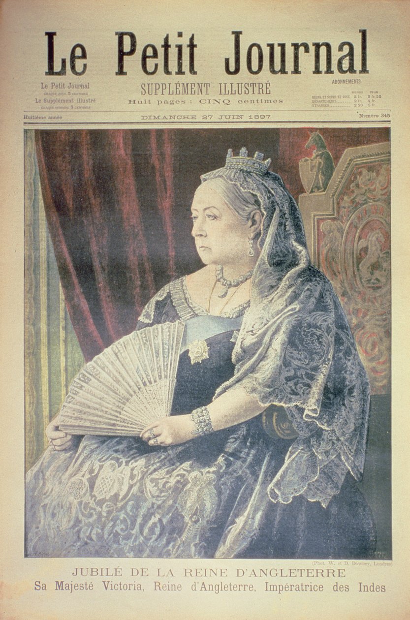 Jubileum anglické královny, přední strana obálky 