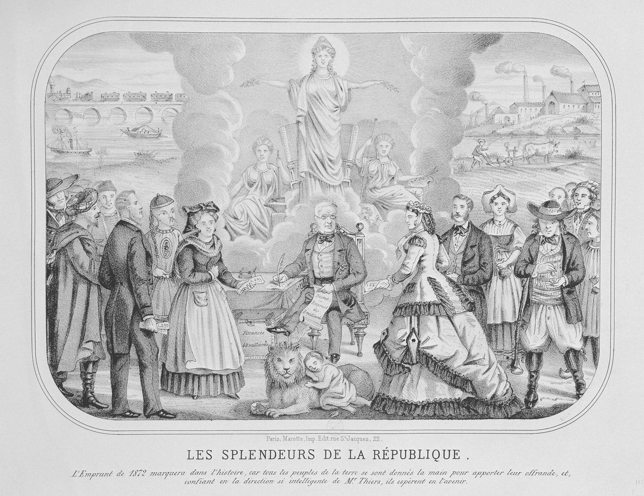 „Nádhera republiky“, 1872 od French School