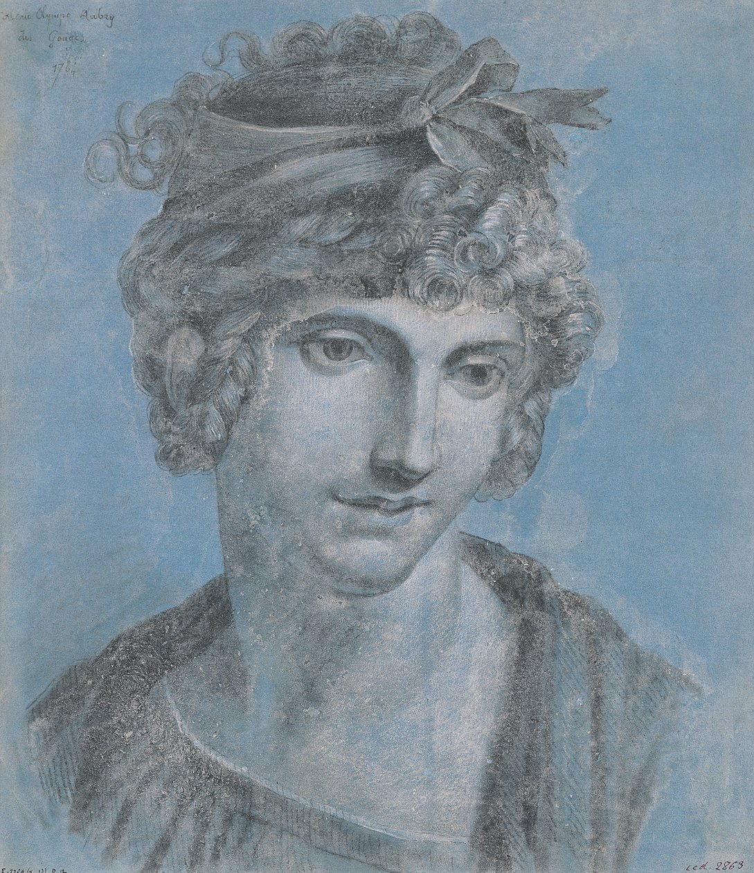 Madame Aubry (1748-93) Olympia of Gouges, 1784 (akvatinta) od French School