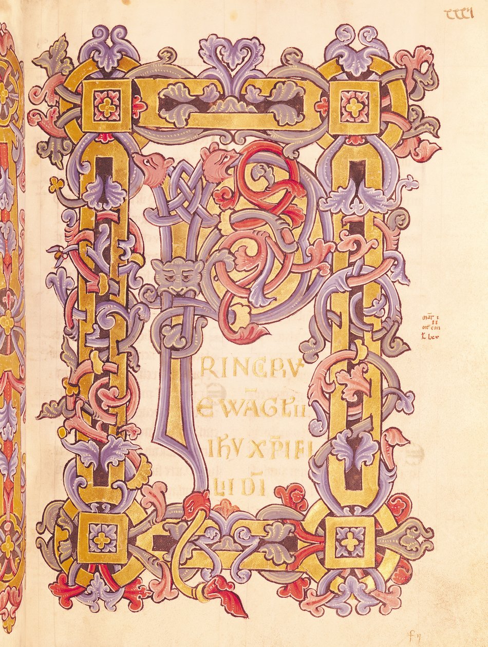 Ms 479 fol. 32 Iniciála „P“ z „Les Gospels de l