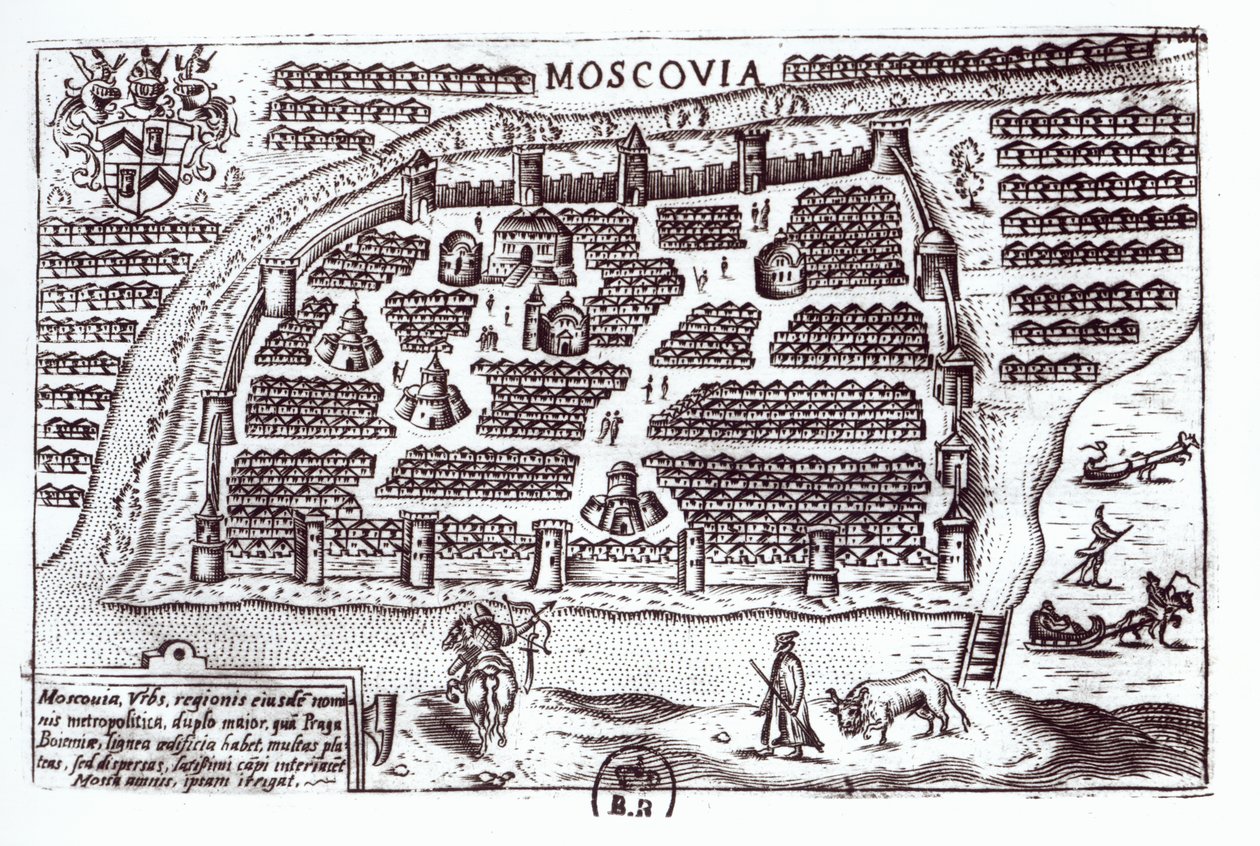 Plán Moskvy, 1628 od French School