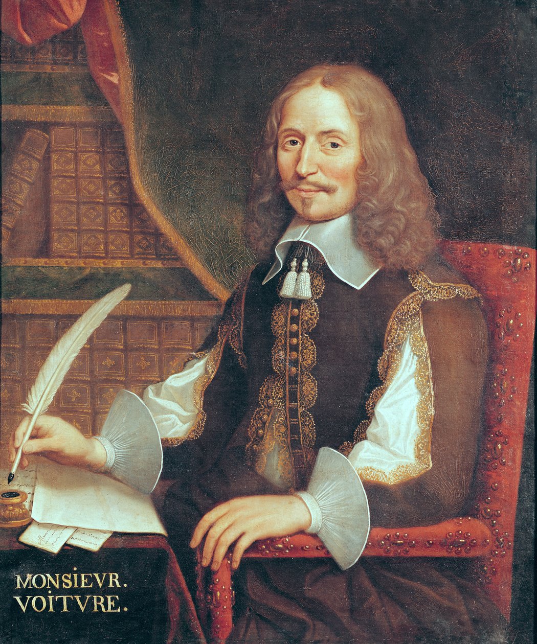Portrét Vincenta Cara (1598-1648) od French School
