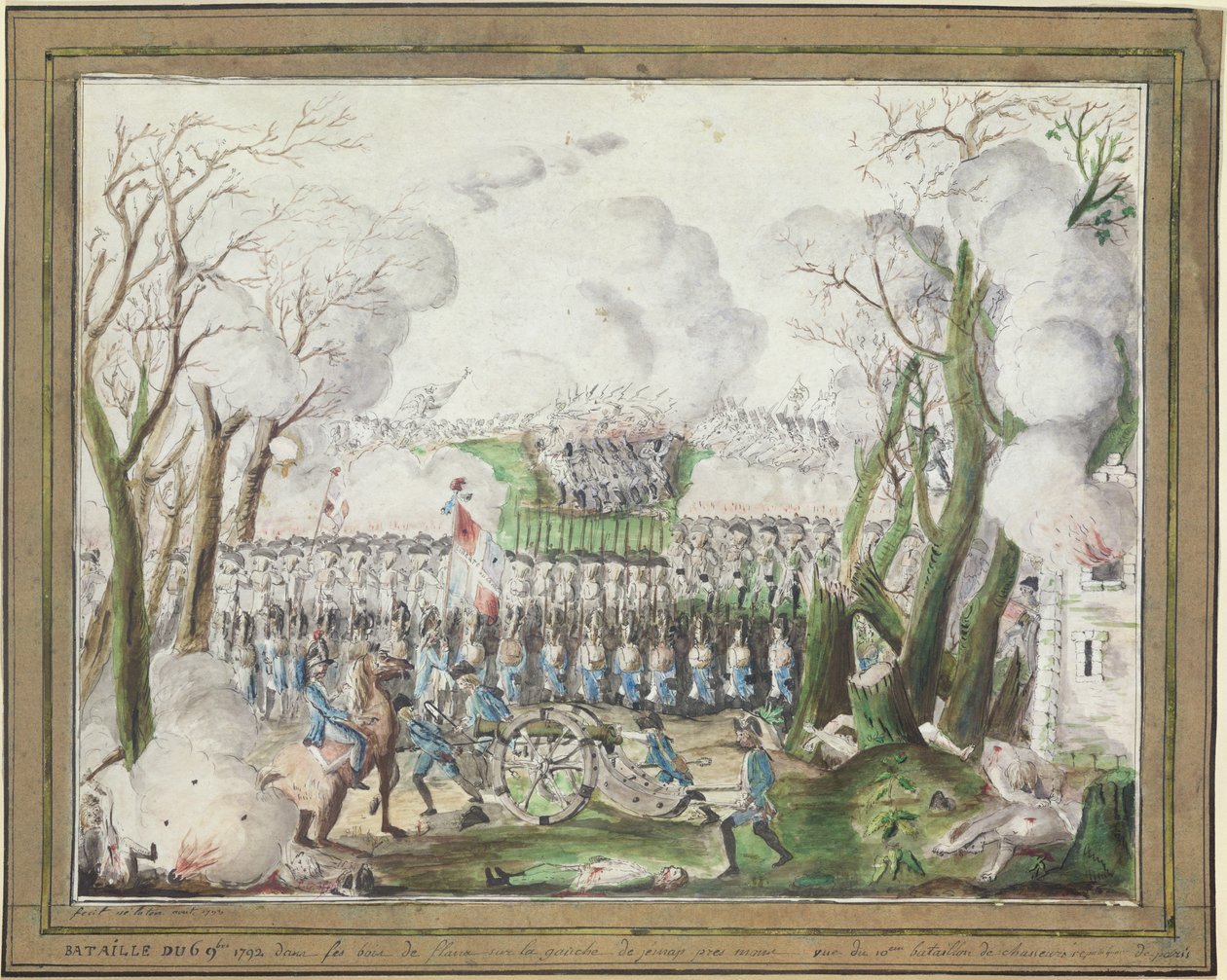 Bitva u Jemmapes, 6. listopadu 1792 od French School