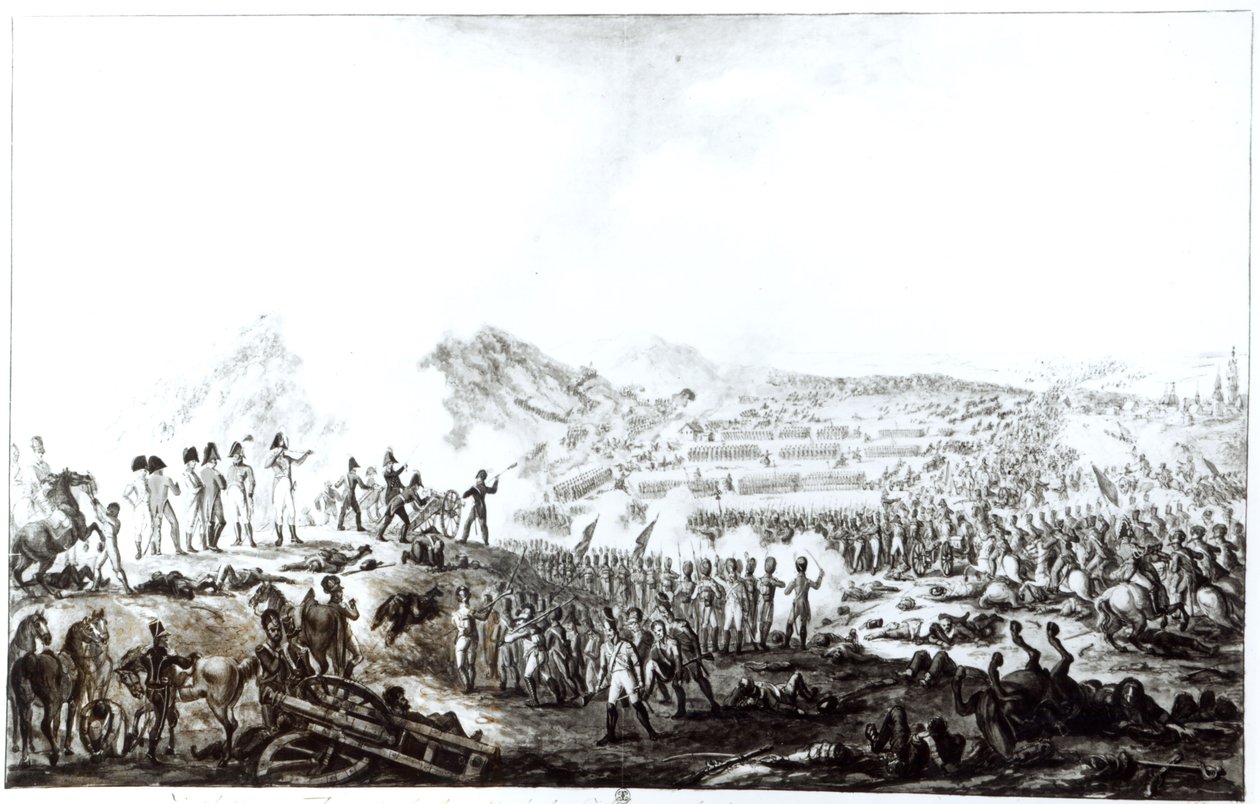 Bitva u Talavera de la Reina mezi anglicko-španělskou a francouzskou armádou, 28. července 1809 od French School