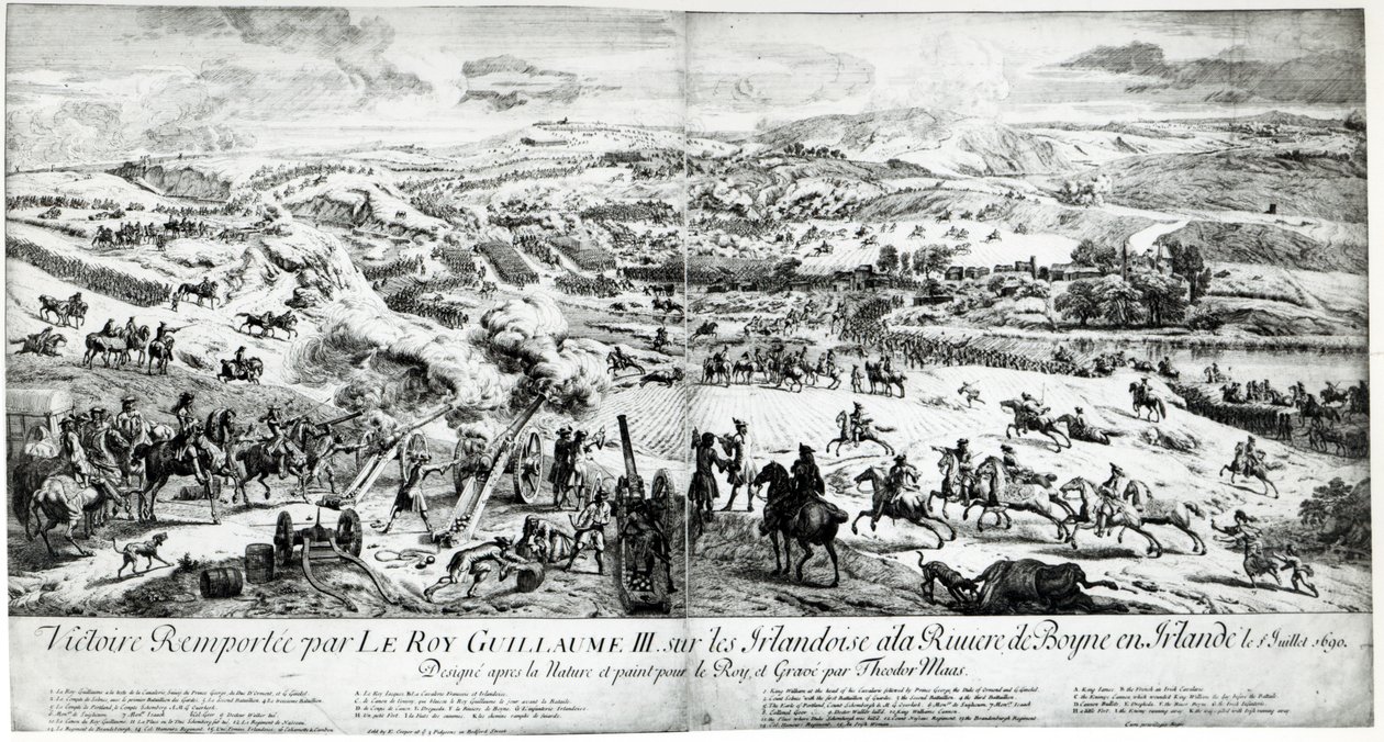 Bitva u Boyne, kolem roku 1690 od French School