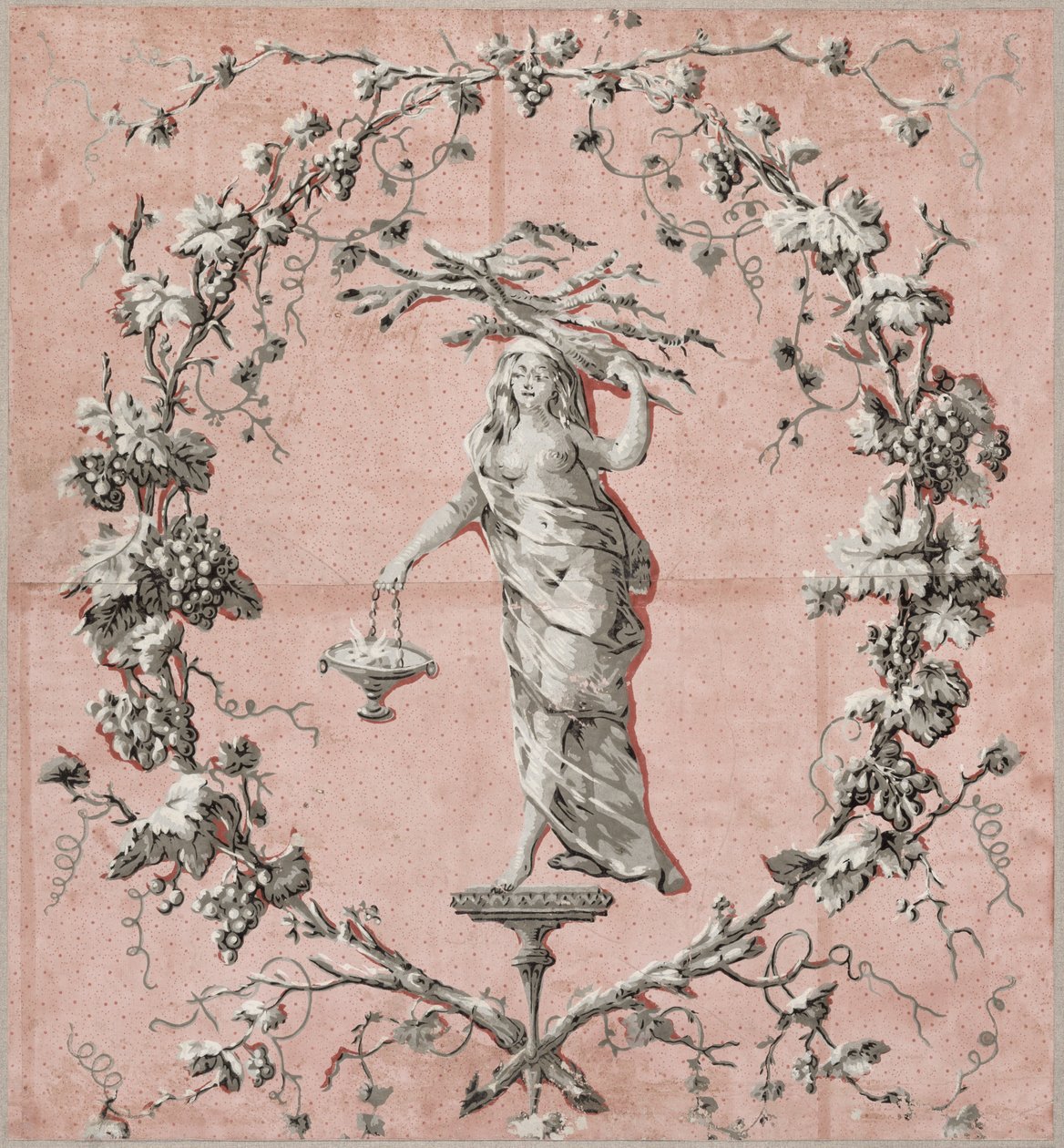 The Four Seasons: Winter, c.1785 (tapeta) od French School
