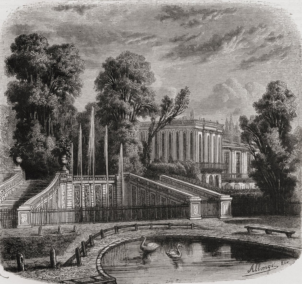 Trianon ve Versailles od French School