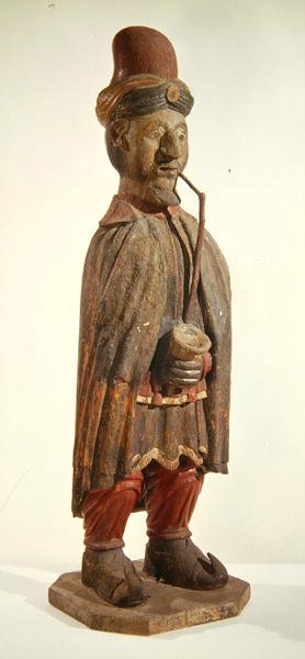 Tabákový znak (polychromované dřevo) od French School