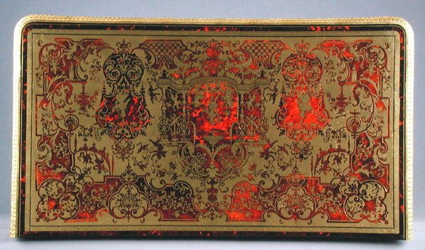 Top of a Louis XIV Boulle Commode, cca 1700 (želvovina, mosaz a ormolu) (viz také 220159) od French School