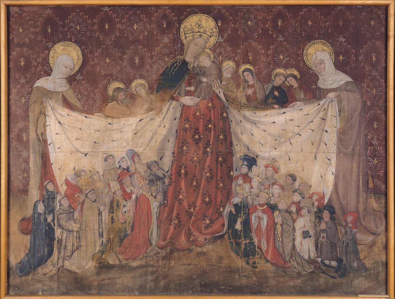 Virgin Protector, c.1417 (tempera na panelu) od French School